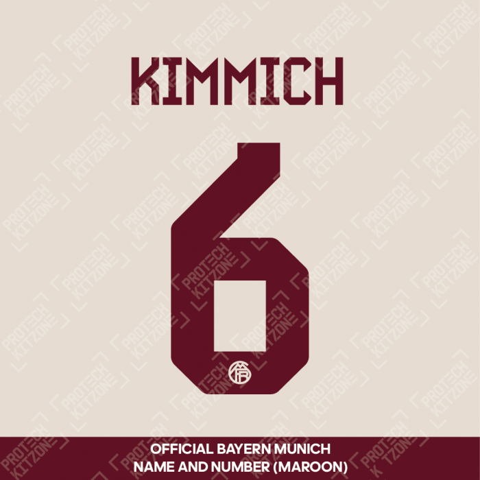 Kimmich 6 - Official Bayern Munich 2023/24 Third Name and